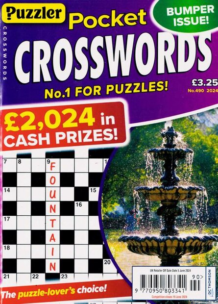 Puzzler Pocket Crosswords Magazine