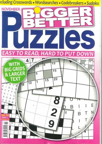 Bigger Better Puzzles Magazine