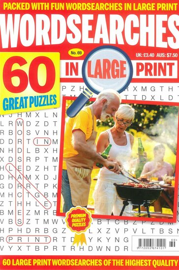 Wordsearches in Large Print Magazine