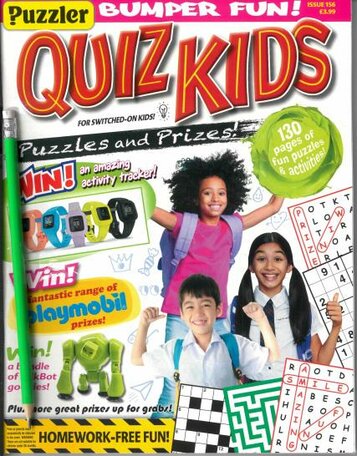 Puzzler Quiz Kids Magazine