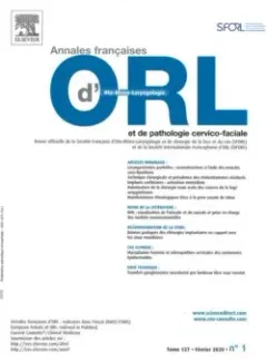 Annales d'otolaryngologie et de chirurgie cervico faciale (French)