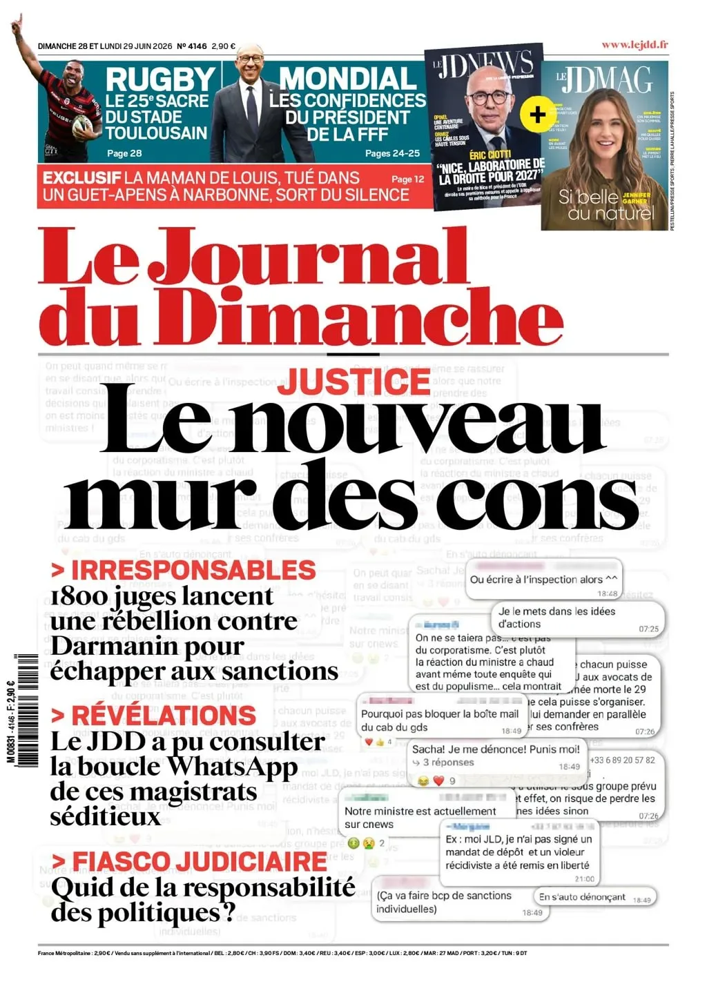 Le Journal du Dimanche Newspaper (French)
