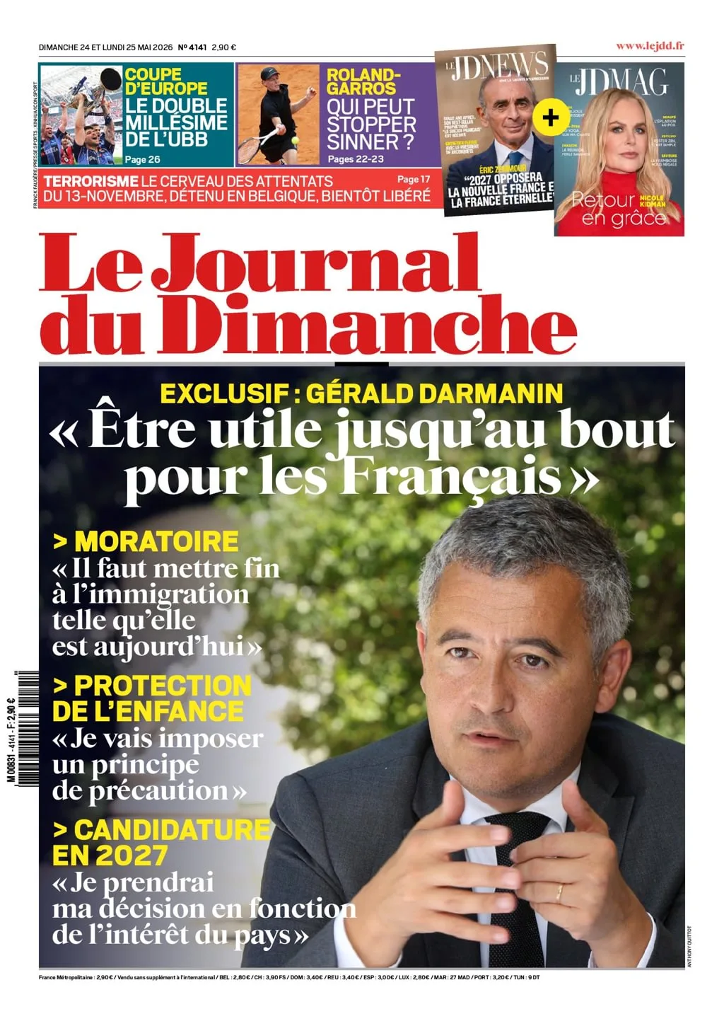 Le Journal du Dimanche Newspaper (French)